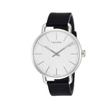  Shop Authentic Calvin Klein Even White Dial Black Leather Strap Watch for Women - K7B211C6 - Luxxuri
