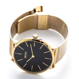  Shop Authentic Hugo Boss Horizon Quartz Black Dial Gold Mesh Bracelet Watch For Men - 1513735 - Luxxuri