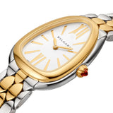  Shop Authentic Bvlgari Serpenti Seduttori Quartz Silver Dial Silver Steel Strap Watch for Women - SERPENTI103144 - Luxxuri