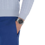  Shop Authentic Salvatore Ferragamo Sapphire Chrono Black Dial Silver Steel Strap Watch for Men - SFME00321 - Luxxuri