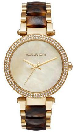  Shop Authentic Michael Kors Parker Mother Of Pearl White Dial Two Tone Steel Strap Watch For Women - MK6518 - Luxxuri