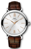  Shop Authentic IWC Portofino Automatic Silver Dial Brown Leather Strap Watch for Women - IW357403 - Luxxuri