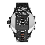  Shop Authentic Diesel Big Daddy Chronograph Black Dial Black Leather Strap Watch For Men - DZ7311 - Luxxuri