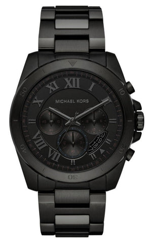  Shop Authentic Michael Kors Brecken Chronograph Black Dial Black Steel Strap Watch For Men - MK8482 - Luxxuri