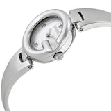 Shop Authentic Gucci Guccissima Diamonds Mother of Pearl Dial Silver Steel Strap Watch For Women - YA134504 - Luxxuri