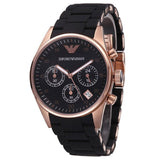  Shop Authentic Emporio Armani Sportivo Black Dial Black Steel Strap Watch For Women - AR5906 - Luxxuri