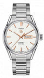  Shop Authentic Tag Heuer Carrera Calibre 5 White Dial Silver Steel Strap Watch for Men - WAR201D.BA0723 - Luxxuri