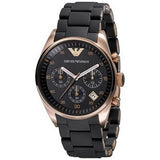  Shop Authentic Emporio Armani Sportivo Black Dial Black Steel Strap Watch For Women - AR5906 - Luxxuri