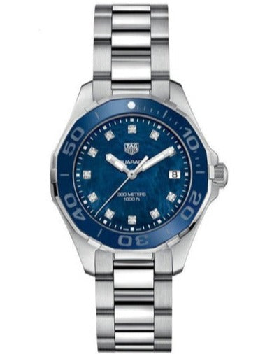  Shop Authentic Tag Heuer Aquaracer Blue Dial Watch for Women - WSY131L.BA0748 - Luxxuri