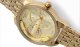  Shop Authentic Diesel Mini Daddy Gold Dial Gold Steel Strap Watch For Men - DZ7306 - Luxxuri