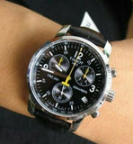  Shop Authentic Tissot T Race PRC 200 Chronograph Quartz Black Dial Black Leather Strap Watch for Men - T17.1.526.52 - Luxxuri