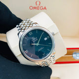  Shop Authentic Omega De Ville Prestige Co-Axial Blue Dial Silver Steel Strap Watch for Men - 424.10.40.20.03.002 - Luxxuri
