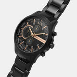  Shop Authentic Armani Exchange Chronograph Black Dial Black Steel Strap Watch For Men - AX2429 - Luxxuri