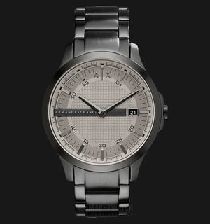  Shop Authentic Armani Exchange Hampton Chronograph Grey Dial Grey Steel Strap Watch For Men - AX2194 - Luxxuri