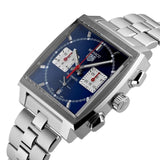  Shop Authentic Tag Heuer Monaco Automatic Chronograph Blue Dial Silver Steel Strap Watch for Men - CBL2111.BA0644 - Luxxuri