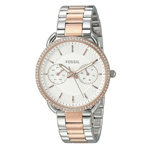  Shop Authentic Fossil Tailor White Dial Two Tone Steel Strap Watch for Women - ES4396 - Luxxuri