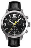  Shop Authentic Tissot PRC 200 Chronograph Black Dial Black Leather Strap Watch For Men - T055.417.16.057.00 - Luxxuri