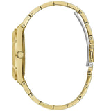  Shop Authentic Guess Crystalline Diamonds Gold Dial Gold Steel Strap Watch for Women - GW0114L2 - Luxxuri