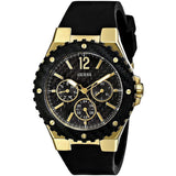  Shop Authentic Guess Overdrive Black Dial Black Rubber Strap Watch for Women - W0149L4 - Luxxuri