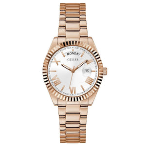  Shop Authentic Guess Luna White Dial Rose Gold Steel Strap Watch for Women - GW0308L3 - Luxxuri