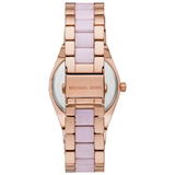  Shop Authentic Michael Kors Channing Quartz Mother of Pearl Pink Dial Two Tone Steel Strap Watch For Women - MK6652 - Luxxuri