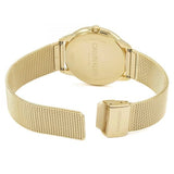  Shop Authentic Calvin Klein Minimal Silver Dial Gold Mesh Bracelet Watch for Women - K3M22526 - Luxxuri