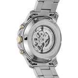  Shop Authentic Fossil Townsman Automatic Skeleton Silver Dial Silver Steel Strap Watch for Men - ME3044 - Luxxuri