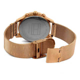  Shop Authentic Tommy Hilfiger Blake Chronograph Rose Gold Dial Rose Gold Mesh Bracelet Watch For Women - 1781907 - Luxxuri