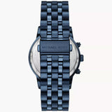  Shop Authentic Michael Kors Hutton Chronograph Blue Dial Blue Steel Strap Watch For Men - MK9088 - Luxxuri