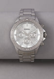  Shop Authentic Fossil Bannon Multifunction Chronograph Silver Dial Silver Steel Strap Watch for Men - BQ2490 - Luxxuri