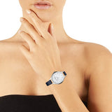  Shop Authentic Emporio Armani Aurora Quartz Mother Of Pearl White Dial Blue Leather Strap Watch For Women - AR11090 - Luxxuri