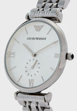  Shop Authentic Emporio Armani Classic Silver Dial Silver Steel Strap Watch For Men - AR1819 - Luxxuri