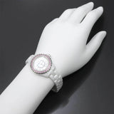  Shop Authentic Chanel J12 Quartz Diamonds Mother of Pearl White Dial White Steel Strap Watch for Women - J12 H3243 - Luxxuri