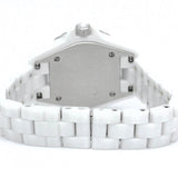 Chanel J12 Quartz Diamonds White Dial White Steel Strap Watch for Women - J12 H3110