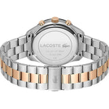 Lacoste Boston Gray Dial Two Tone Steel Strap Watch for Men - 2011112