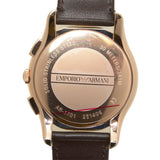  Shop Authentic Emporio Armani Chronograph Brown Dial Brown Leather Strap Watch For Men - AR1701 - Luxxuri