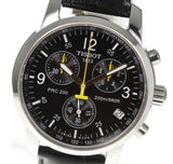  Shop Authentic Tissot T Race PRC 200 Chronograph Quartz Black Dial Black Leather Strap Watch for Men - T17.1.526.52 - Luxxuri