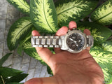  Shop Authentic Burberry Utilitarian Chronograph Black Dial Silver Steel Strap Watch For Men - BU9800 - Luxxuri