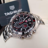  Shop Authentic Tag Heuer Senna Chronograph Special Edition Black Dial Silver Steel Strap Watch for Men - CAZ1015.BA0883 - Luxxuri