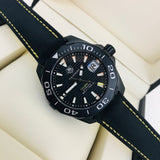  Shop Authentic Tag Heuer Aquaracer Calibre 5 Automatic Black Dial Black Nylon Strap Watch for Men - WAY218A.FC6362 - Luxxuri