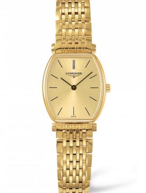  Shop Authentic Longines La Grande Classique Tonneau 22 Yellow Gold Watch for Women - L4.205.2.32.8 - Luxxuri