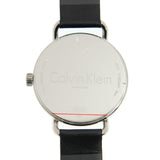  Shop Authentic Calvin Klein Even White Dial Black Leather Strap Watch for Women - K7B211C6 - Luxxuri