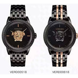  Shop Authentic Versace Palazzo Empire Quartz Black Dial Black Steel Strap Watch For Men - VEDB00518 - Luxxuri