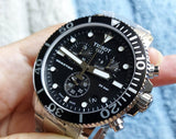  Shop Authentic Tissot Seastar 1000 Chronograph Black Dial Silver Steel Strap Watch For Men - T120.417.11.051.00 - Luxxuri