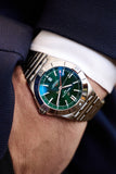  Shop Authentic Breitling Chronomat GMT 40 Green Dial Silver Steel Strap Watch for Men - A32398101L1A1 - Luxxuri