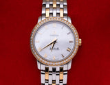  Shop Authentic Omega De Ville Prestige Quartz Diamonds Mother of Pearl Dial Two Tone Steel Strap Watch for Women - 424.25.27.60.55.001 - Luxxuri