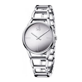  Shop Authentic Calvin Klein Stately White Dial Silver Steel Strap Watch for Women - K3G23126 - Luxxuri