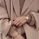  Shop Authentic Daniel Wellington Iconic Link White Dial Rose Gold Steel Strap Watch For Women - DW00100209 - Luxxuri