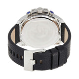  Shop Authentic Diesel Mega Chief Chronograph Blue Dial Black Leather Strap Watch For Men - DZ4423 - Luxxuri