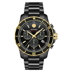  Shop Authentic Movado Series 800 Chronograph Black Dial Black Steel Strap Watch For Men - 2600180 - Luxxuri